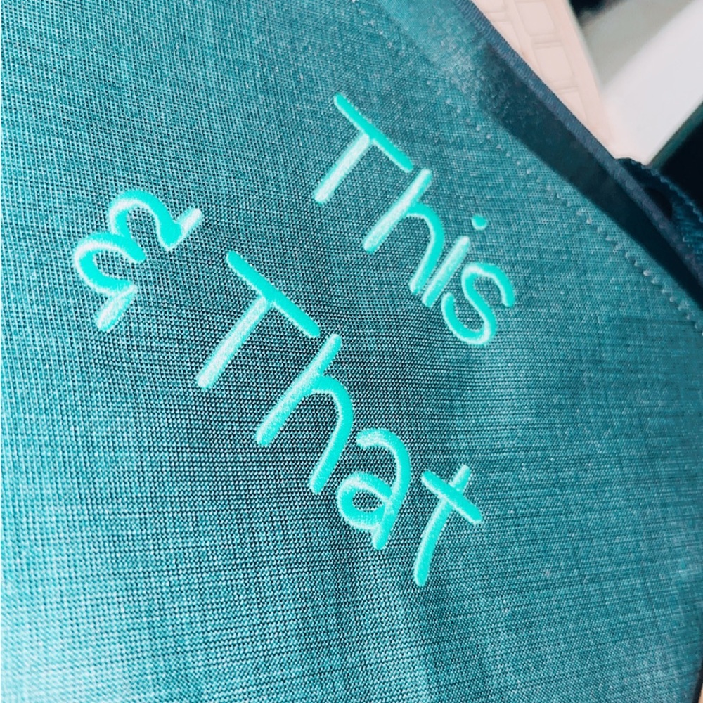 Thirty-One Teal and Black Oh-Snap Pocket